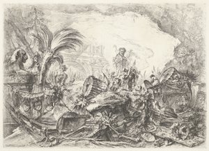 Triomfboog Dekoracyjne kaprysy (dawny tytuł serii) Groteski (tytuł serii) autorstwa Giovanni Battista Piranesi