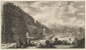 Widok szczątków Castro Pretorio w Villa Adriana w Tivoli Widok szczątków ..., 1770. autorstwa Giovanni Battista Piranesi