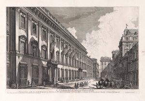 Veduta del Palazzo Odescalchi (Widok Pałacu Odescalchi), z Vedute di Roma (Widoki Rzymu) autorstwa Giovanni Battista Piranesi