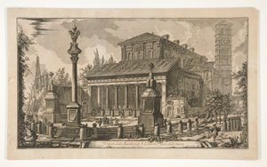 Widok S. Lorenzo za murami, z Vedute di Roma autorstwa Giovanni Battista Piranesi