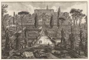 Widok na Villa d autorstwa Giovanni Battista Piranesi