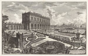 Widok willi Jego Eminencji kardynała Alessandra Albaniego poza Porta Salaria, z Vedute di Roma (Widoki Rzymu) autorstwa Giovanni Battista Piranesi