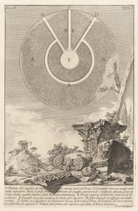 Widok innej części komory grobowej L. Arruntiusa, tablica 10 z tomu 2 Antichit? Roman (starożytności rzymskie) autorstwa Giovanni Battista Piranesi