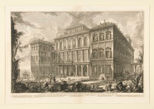 Widok na Palazzo dell autorstwa Giovanni-Battista Piranesi