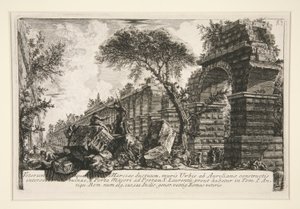 Starożytny akwedukt Acqua Marcia, z Della Magnificenza ed Architettura de autorstwa Giovanni Battista Piranesi