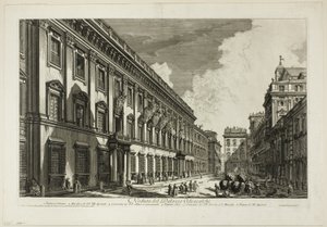 Widok na Palazzo Odescalchi, z widoków Rzymu autorstwa Giovanni Battista Piranesi