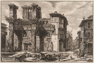 Widoki Rzymu: Forum Nerwy autorstwa Giovanni Battista Piranesi
