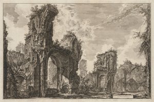 Widoki na Rzym: Ruiny Sisto lub obie wielkiej sali Łaźni Antoniniańskich, 1765.