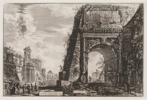 Widoki Rzymu: Łuk lub Tytusa autorstwa Giovanni Battista Piranesi