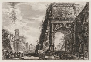 Widoki Rzymu: Łuk lub Tytus, 1776. autorstwa Giovanni Battista Piranesi