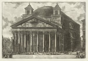 Widoki Rzymu: Panteon, 1761. autorstwa Giovanni Battista Piranesi