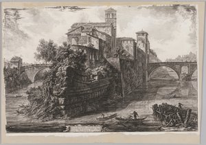 Widoki Rzymu: Isola Tiberina, 1775.