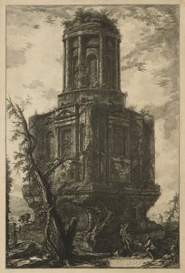 Widoki Rzymu: Grobowiec zwany La Connocchia, 1776 r. autorstwa Giovanni Battista Piranesi