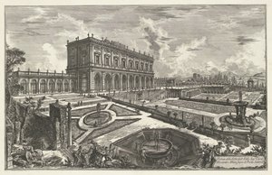 Villa Albani w Rzymie Widok na Villa dell