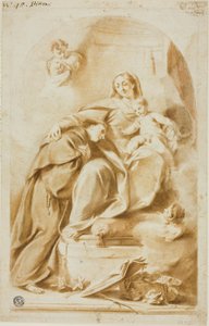 Madonna z Dzieciątkiem i świętym Antonim z Padwy autorstwa Giovanni Battista Pittoni the Younger
