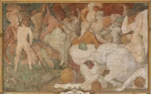 Bitwa centaurów i lapitów autorstwa Giovanni Battista Rosso Fiorentino