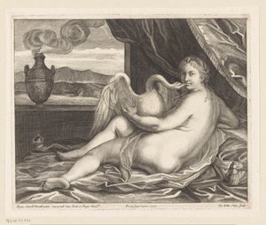 Leda i łabędź autorstwa Giovanni Battista Sintes