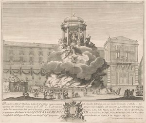 Prima Macchina dla Chin z 1732 r.: Rada Bogów autorstwa Giovanni Battista Sintes, after Nicola Michetti
