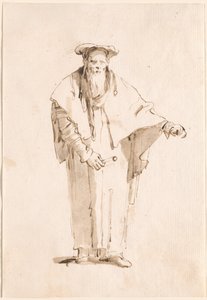 Stojący Orient trzymający kij autorstwa Giovanni Battista Tiepolo