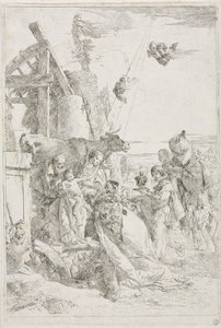 Adoracja Trzech Króli autorstwa Giovanni Battista Tiepolo