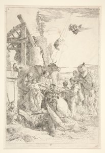 Adoracja Trzech Króli autorstwa Giovanni Battista Tiepolo