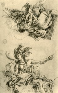 Ameryka, 1753, 1928 autorstwa Giovanni Battista Tiepolo