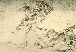 Anioły grające na instrumentach muzycznych, ok. 1755, 1928 r autorstwa Giovanni Battista Tiepolo