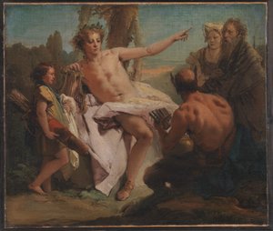Apollo i Marsjasz autorstwa Giovanni Battista Tiepolo