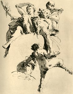 Bachus i Ariadna, ok. 1740, 1928 autorstwa Giovanni Battista Tiepolo