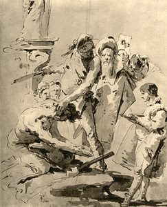 Ścięcie świętego, połowa XVIII wieku, 1928 autorstwa Giovanni Battista Tiepolo