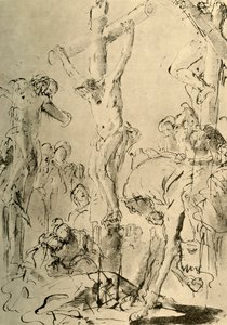 Ukrzyżowanie, połowa XVIII wieku, 1928 autorstwa Giovanni Battista Tiepolo