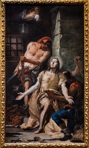 Dekoloryzacja św. Jana Chrzciciela autorstwa Giovanni Battista Tiepolo