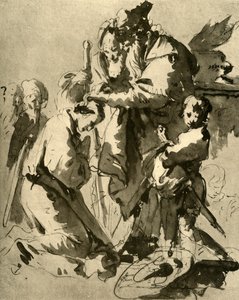 Dedykacja młodego żołnierza, 1735-1740, 1928 autorstwa Giovanni Battista Tiepolo
