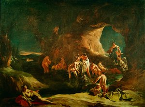 Diana und Acteon, um 1720-21