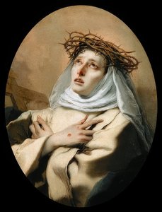 Święta Katarzyna ze Sieny. 1746 (?) autorstwa Giovanni Battista Tiepolo