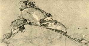 Faun żeński, ok. 1761, 1928 r autorstwa Giovanni Battista Tiepolo