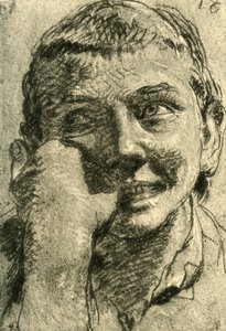 Głowa śmiejącego się chłopca, połowa XVIII wieku, 1928 autorstwa Giovanni Battista Tiepolo