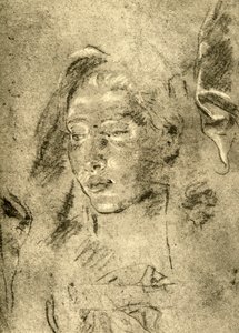 Głowa młodej kobiety, połowa XVIII wieku, 1928 autorstwa Giovanni Battista Tiepolo