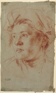 Głowa młodzieńca w kapeluszu autorstwa Giovanni Battista Tiepolo