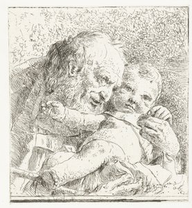 Święty Józef z Dzieciątkiem Jezus w ramionach autorstwa Giovanni Battista Tiepolo