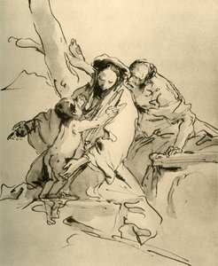 Święta Rodzina, połowa XVIII wieku, 1928 autorstwa Giovanni Battista Tiepolo