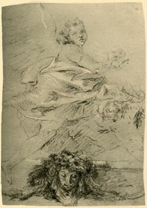 Unoszący się geniusz, połowa XVIII wieku, 1928 autorstwa Giovanni Battista Tiepolo
