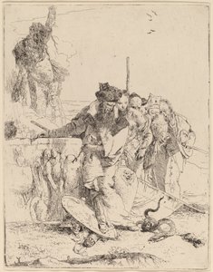 Mag i inni o wężu autorstwa Giovanni Battista Tiepolo