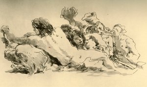Nereidy i Tryton, c1753-1762, 1928 autorstwa Giovanni Battista Tiepolo