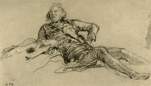 Odpoczynek oficerski, 1752-1753, 1928 autorstwa Giovanni Battista Tiepolo