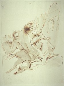 Odpoczynek podczas lotu do Egiptu autorstwa Giovanni Battista Tiepolo