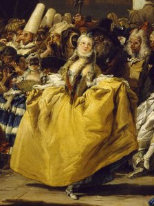 Scena Karnawałowa lub Menuet autorstwa Giovanni Battista Tiepolo