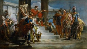 Scypion Afrykański uwalniający Massivę autorstwa Giovanni Battista Tiepolo