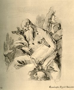 Św. Hieronim, połowa XVIII wieku, 1928 autorstwa Giovanni Battista Tiepolo