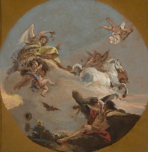 Rydwan Aurory, ok. 1734 autorstwa Giovanni Battista Tiepolo